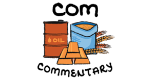 an illustration of oil, wheat and gold bars to represent commodities
