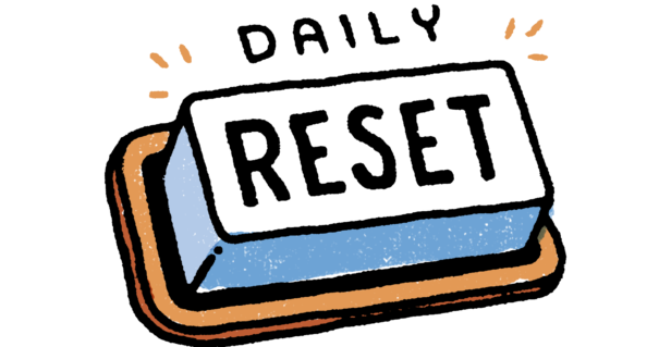 illustration of a reset button